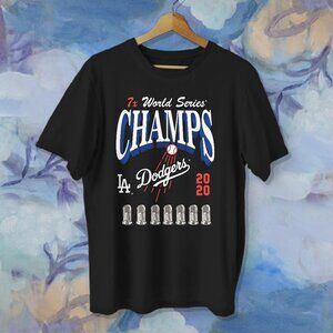 Retro Baseball Sport Shirt Los Angeles Dodgers Fan Baseball T-Shirt Black Shirt
